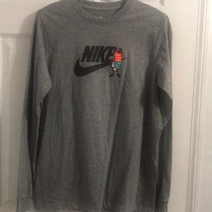 Nike Gray Long Sleeve Tee Big Boys Size XL
